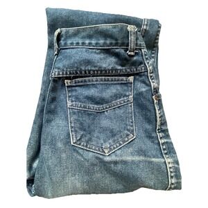 Vintage 70s Sears Women's High-Rise Distressed Western Jeans Medium Wash 27x31